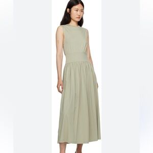 Toteme sage green tee dress cotton L